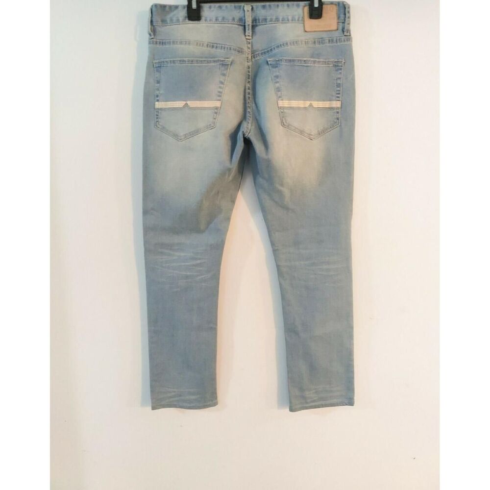 Buffalo-david-bitton Jeans Men's 32 Blue light wash denim distressed